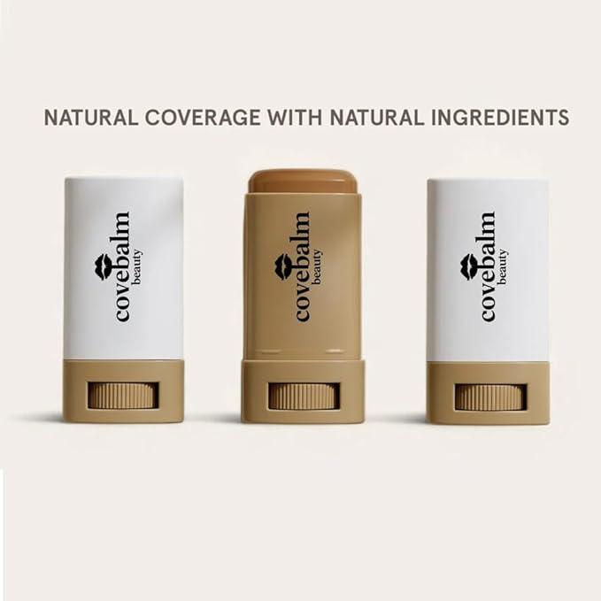 Cove Balm Beauty Skin Tint,Solid Tinted Serum Boosted Skin Tint Balm, Facial Color Correct, Radiant & Dewy Finish, Face Tinted Foundation, Covebalm Foundation Stick For Face Makeup (#06)