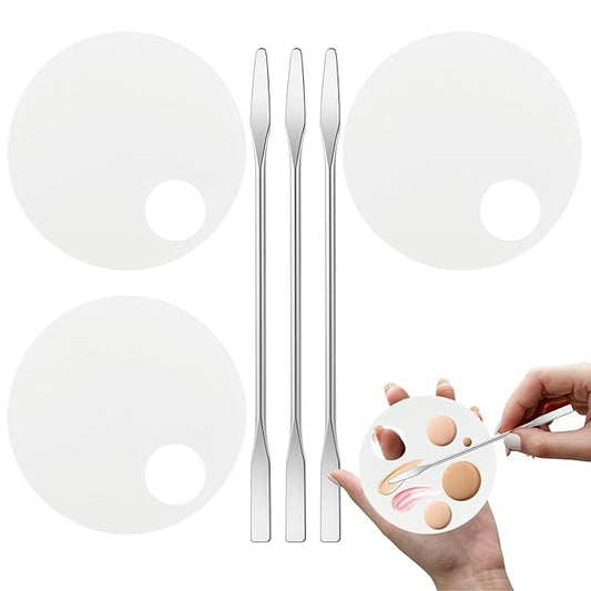 3 Pack Nail Art Palette with 3 Pcs