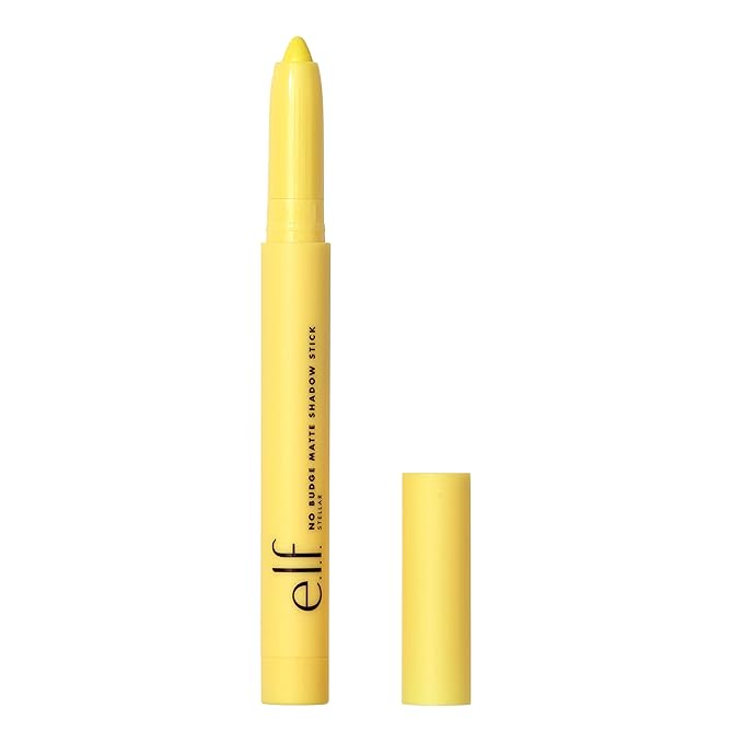 e.l.f. No Budge Matte Shadow Stick, One-Swipe Cream Eyeshadow Stick, Long-Wear & Crease Resistant, Matte Finish, Stellar