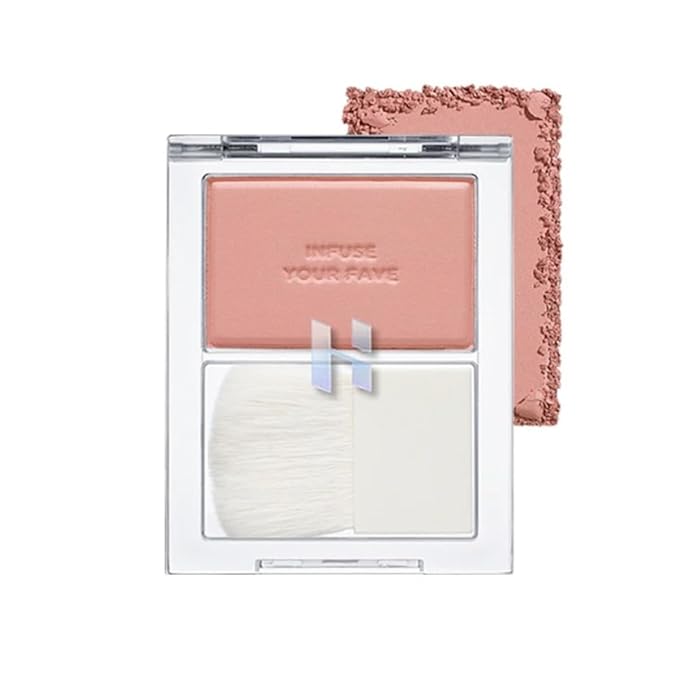 HOLIKA HOLIKA Infusing Blush with Brush - Lightweight,