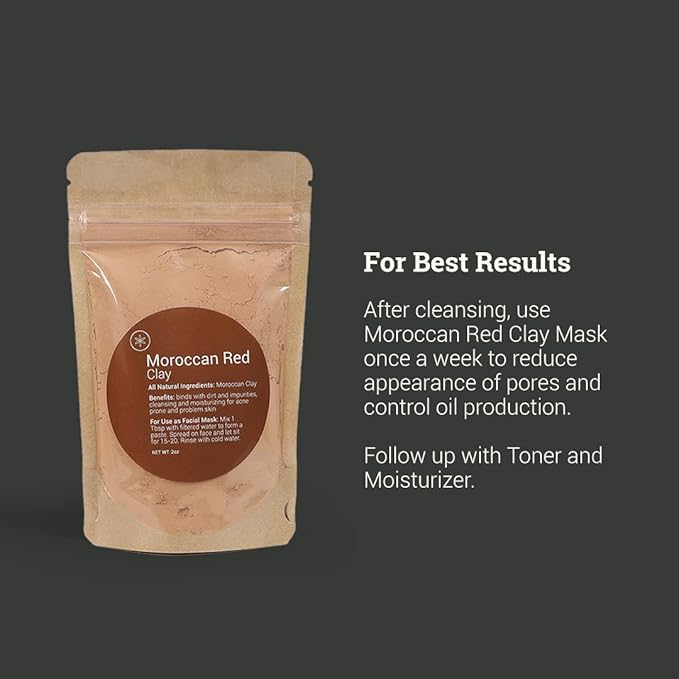 Herb’N Eden - Acne Facial Kit - Cleanse, Mask, Tone, & Moisturize - Natural Ingredients & Essential Oils - Made in USA - 5 Product Set includes Wash, Toner, Serum, Clay Mask, Sisal