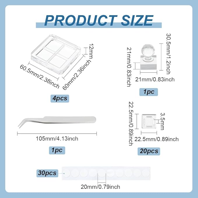 BENECREAT 4Pcs Empty DIY Eyeshadow Box Kit, Slim Custom Makeup Palette Wrapped Powder Blush Lipstick Container with 20pcs Palette Pans for Travel, DIY Cosmetic, Crafts projects