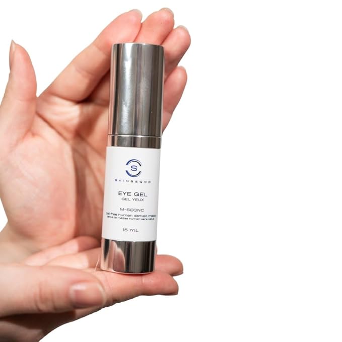 M-SEQNC Eye Gel | Advanced Eye Gel | Cell-Free Technology for Delicate Skin | Reduces Signs of Aging + Dark Circles | Innovative Formula to Promote Visible Results | 15ml