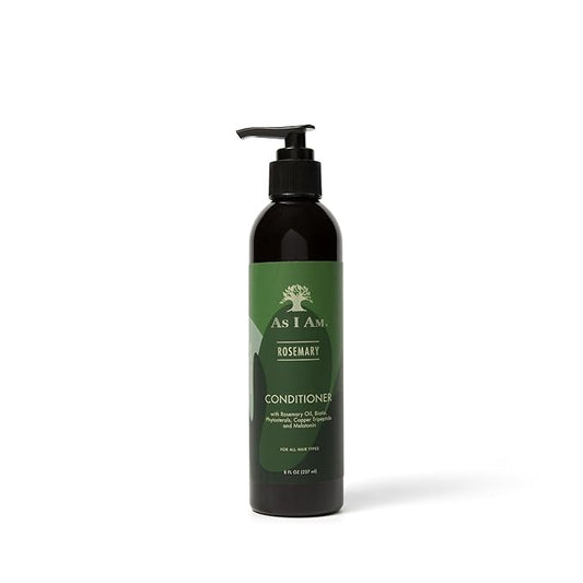 As I Am Rosemary Conditioner - 8 oz - with Melatonin, Biotin & Ceramide