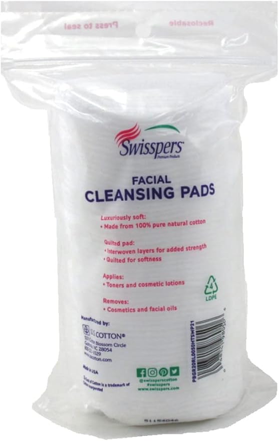 Swisspers facial cleansing pads 50