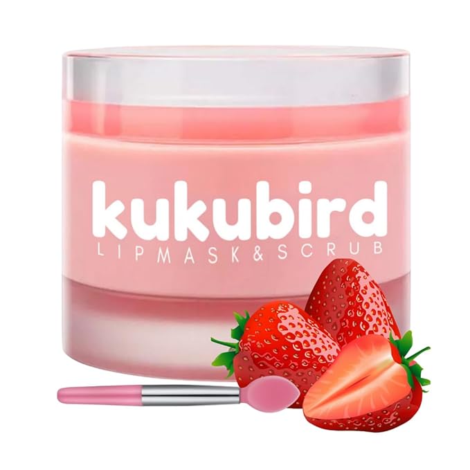 kukubird Lip Mask Overnight Hydrating Lip Lips-Strawberry