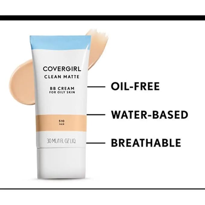 COVERGIRL - Clean Matte BB Cream, Oil-Free, Long-Lasting, of 2)