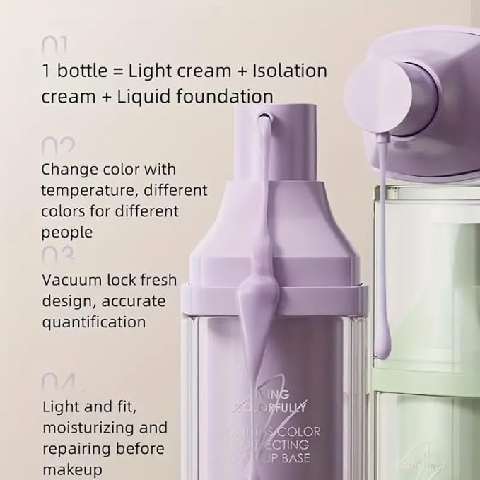 ZEESEA Correcting Face Primer for Brighten, Neutralizes Uneven Face