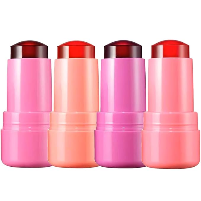 Cooling Water Jelly Tint Blush,4 Colors Multi-Use Tint Stick
