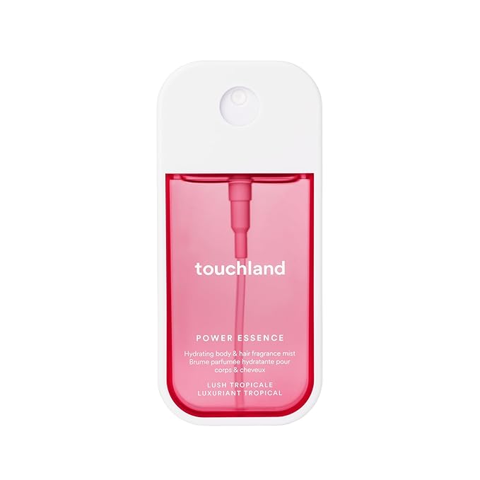 Touchland Power Essence Hydrating Body & Hair Fragrance, Lush Tropicale, 2 FL. OZ. Travel Size Body Mist