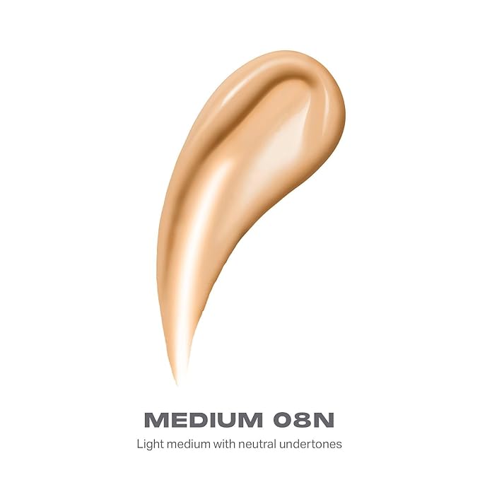 Morphe Lightform Liquid Foundation - Extended Hydration Foundation Makeup with a Lasting, Natural Radiant Finish - Long-Wearing Formula with Buildable, Medium Coverage - Medium 08N (1.01 fl oz)