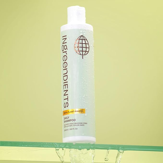 Non Toxic Vegan Shampoo with Organic Ingredients, Apple Cider Vinegar & Tea Tree Oil - Sulfate Free, Color Safe, Paraben Free, Gluten Free, Cruelty Free, pH Balanced