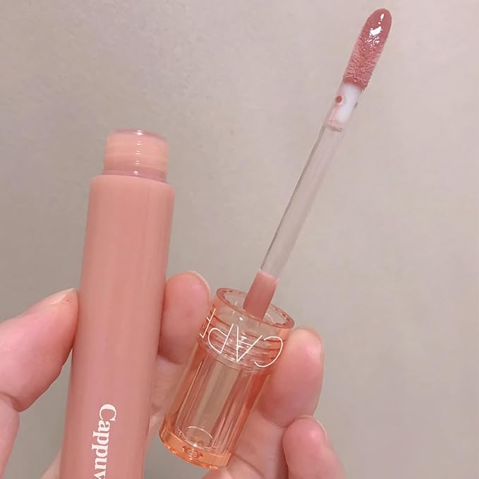 6 PCS Hydrating Plumping Lip Gloss Tinted Lip Balm Set,Mirror Liquid Water Glow Lipstick,Long Lasting Waterproof Moisturizing Shimmer Jelly Lip Glaze