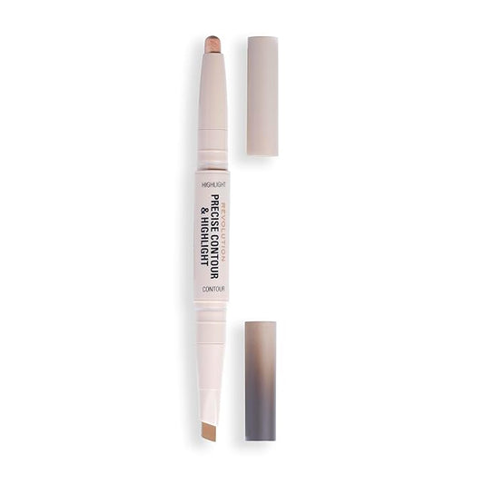 Revolution Beauty, Precise Contour & Highlight Stick, All-In-One Cruelty-Free, Dark