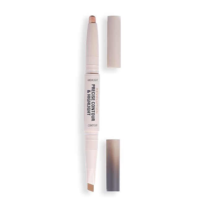 Revolution Beauty, Precise Contour & Highlight Stick, All-In-One Face Makeup Product, Highly Blendable with Matte Finish, Vegan & Cruelty-Free, Dark