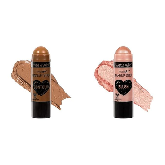 wet n wild MegaGlo Makeup Stick Bundle - Where's Walnut? & Peach Bums