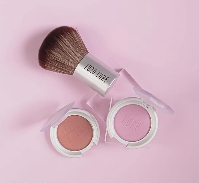 ZUZU LUXE Mineral Blush (Samba - Light Bronze/Warm Shimmer), Natural, Paraben Free, Vegan, Gluten-free, Cruelty-free, Non GMO, 0.1 oz