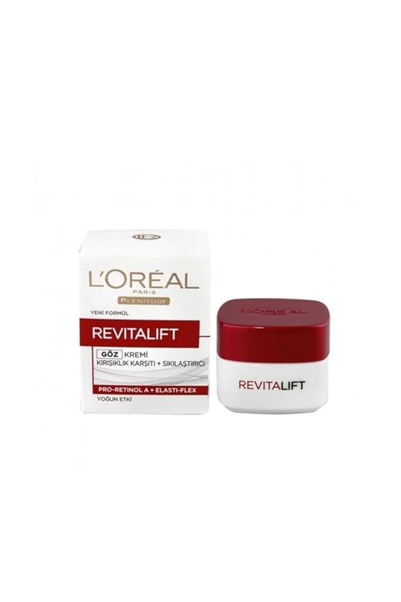 L'Oreal Paris Plenitude Revitalift Anti-Wrinkle Plus Firming Eye Cream for Unisex, 0.5 Oz