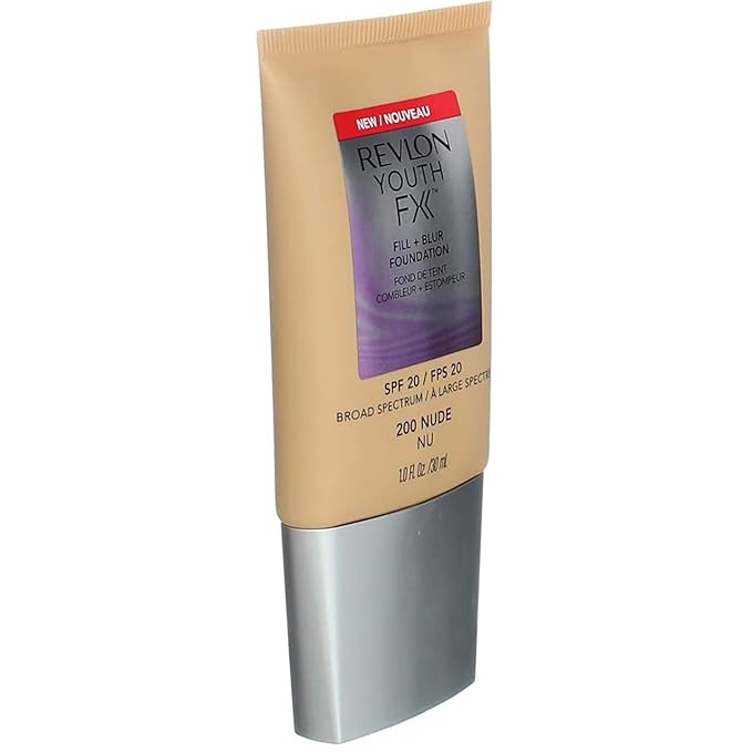 Revlon Youth Fx Fill + Blur Foundation, Nude, 1 Fluid Ounce
