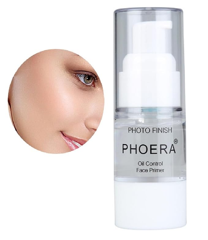 PHOERA Primer,Pro Makeup Primer,Long Lasting Hydrating Smoothing Isolated Moisturizing Oil Free Effect Make Up Base Matte Face Foundation Primer(Travel Size 6 ML)