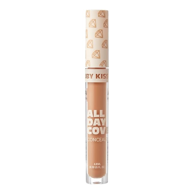 Ruby Kisses All Day Concealer Lightweight Full Coverage Multi-Use Concealer 0.13 Fl Oz (Warm Honey)
