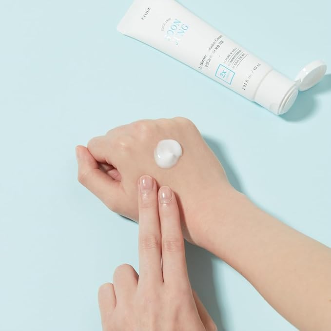 ETUDE SoonJung 2x Barrier Intensive Cream Duo Set (2.02 Fl.oz x 2ea) | Hypoallergenic Shea Butter Hydrating Facial Cream for Sensitive Skin, Panthenol for Damaged Skin | Korean Skin Care, Pefect Gift