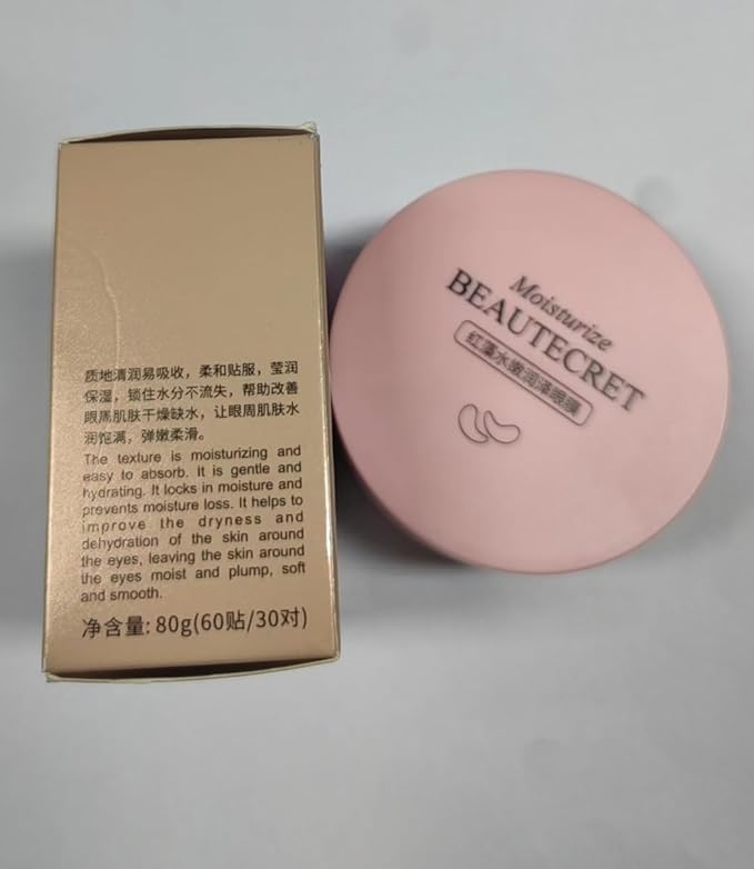 Under Eye Patches for Puffy Eyes & Dark Circles Treatments- 30 Pairs - Moisturizing Eye Mask for Reducing Fine Line,Hydrating Under Eye Pads,Improve Smooth Wrinkles and Under Eye Bags(Pink)