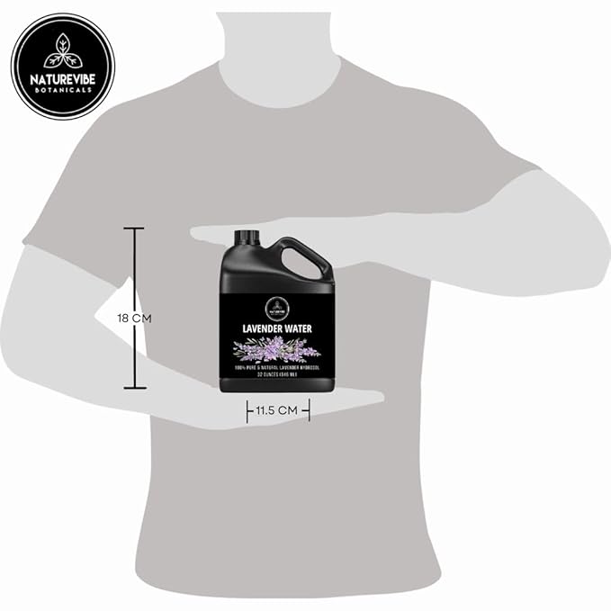 Naturevibe Botanicals Lavender Water 32 Ounces | 100% Pure and Natural | Great for Skin Care and Hair Care