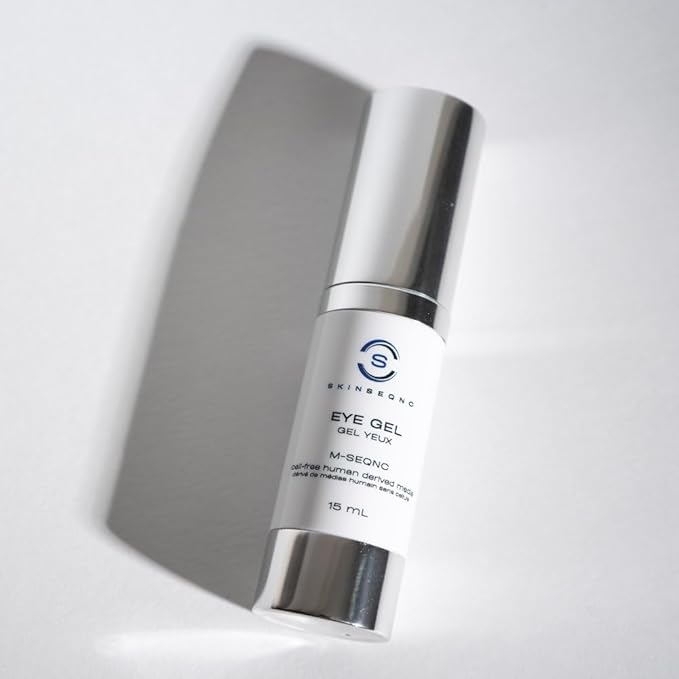 M-SEQNC Eye Gel | Advanced Eye Gel | Cell-Free Technology for Delicate Skin | Reduces Signs of Aging + Dark Circles | Innovative Formula to Promote Visible Results | 15ml