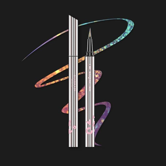 CHARMACY Chameleon Liquid Eyeliner, Liquid Glitter Eyeliner, Highly Pigmented, Metallic MultiColor Shifting waterproof Eyeliner, Ultra-Fine Tip, Longwearing, Smudge-proof (A02 Mystic Mirage)