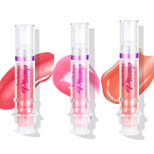 3 Colors Lifter Gloss, Spicy Lip Plumping Booster Lip Glossy Lipstick, Hydrating, Volumizes, High-Shine, Fuller Mirror Lip Glaze, Plump &Pout Lip Plumper for Women Girls, Set #04,05,06
