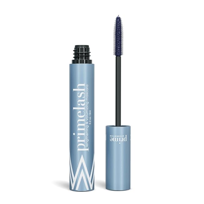 PrimeLash Mascara for Older Women – Volumizing, Incredible Length in 2 Coats – Long-Stay, Zero Clumps, Hypoallergenic (Blue)