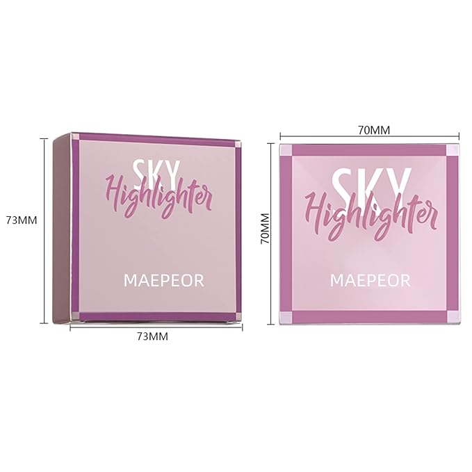 MAEPEOR Face Highlighter Palette 8 Colors Smooth Shimmer (inger Color) 04 G