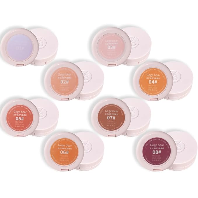 Air Cushion Blush,Wearing Skin Tint Blush Makeup for Natural Flush