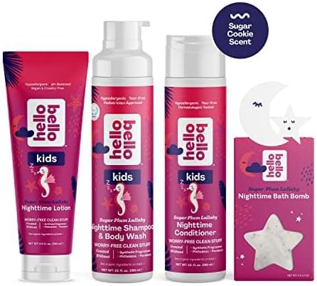Hello Bello Kids Shampoo and Body Wash, Gentle Hypoallergenic Tear-Free Formula, Vegan and Cruelty-Free, Creamy Coconut Scented - 10 fl oz