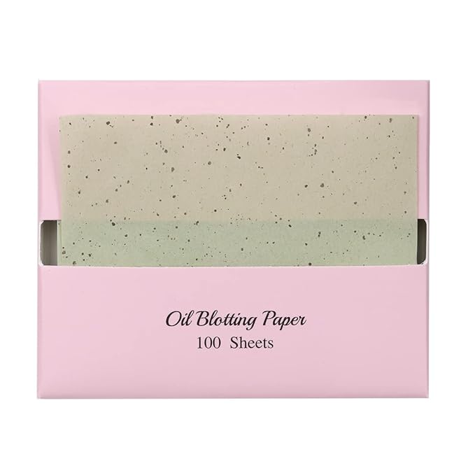 [600 Counts Refills Only] Green Tea Natural Oil Blotting Sheets for Face with Mirror Case and Refills