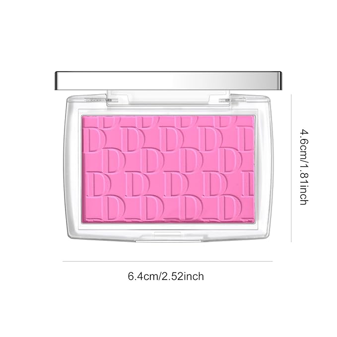 KYDA Pink Blush Powder, Make Up Pink Face Powder Face Blusher, Blendable Formula, Lasting Moisturizing, Ultra Fine Lightweight Texture