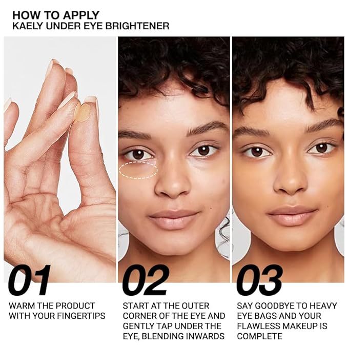 evpct 2Pcs under Eye Corrector Brightener Concealers for Older Women Dark Circles, under Eye Cream Pot Concealer Full Coverage Peach Color Corrector Makeup, Nourishing Waterproof Natural, 02&09