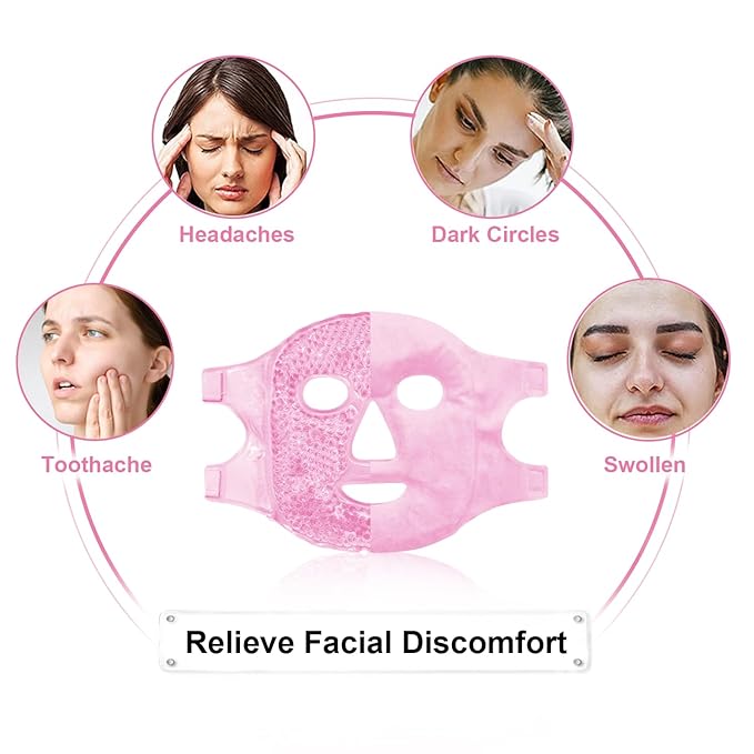 Cold face eye masks ice