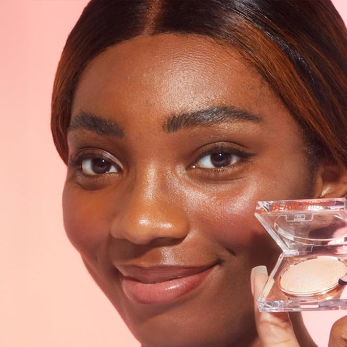 Makeup Revolution Beam Bright Highlighter, All Over Face Glow, Powder To Liquid Formula, 5 Different Shades, Golden Gal