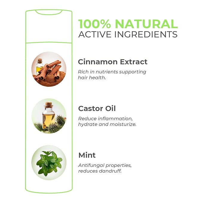 Capillus Enrich Serum, Hair Growth Serum for Hair Loss and Regrowth, Castor Oil and Cinnamon Extract help Strengthen Hair Follicles and Reverse Hair Loss & Hair thinning