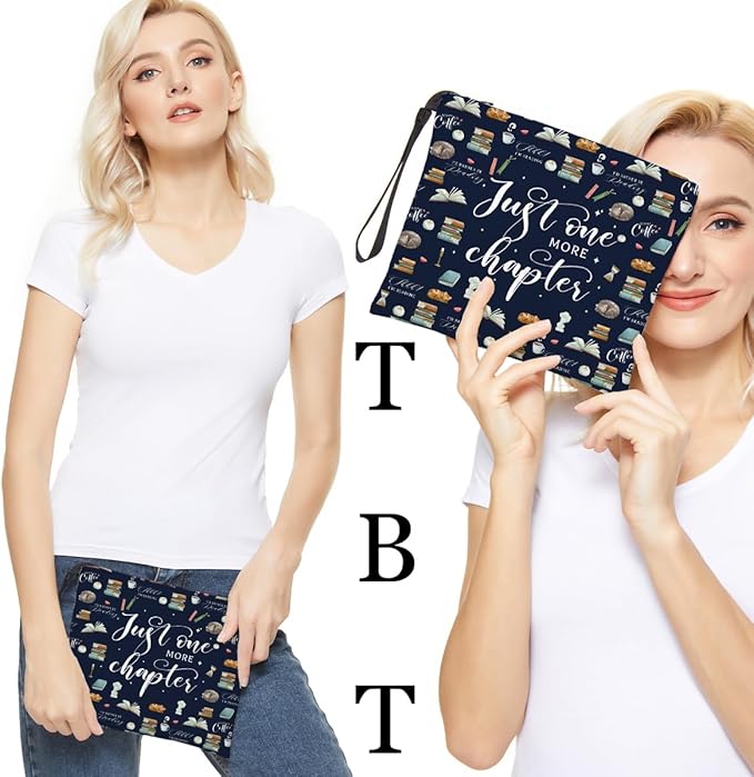 Book lovers gifts makeup bag