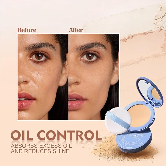 Pressed Matte Face Powder Makeup & Setting Powder for Poreless Wrinkle Blurring Contour Concealer Finishing,Lightweight,High Coverage,Shine Control, N.W 10g (03#)