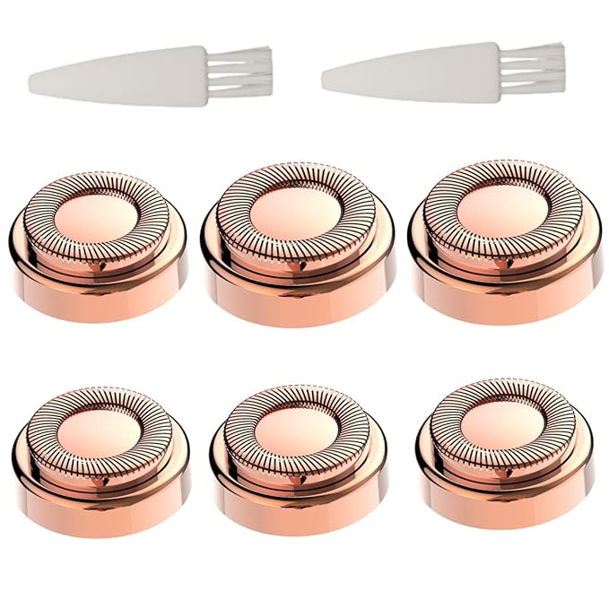 Replacement Heads For Finishing Touch Flawless Facial Hair Remover,Women Hair Removal Shaving Head First Generation (6PCS, GEN 1)