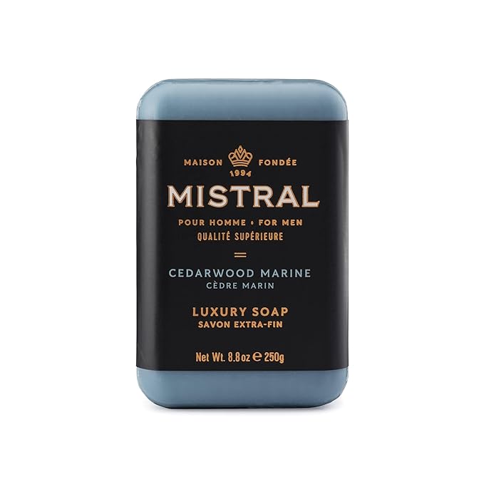Mistral Bar Soap, Cedarwood Marine, Large