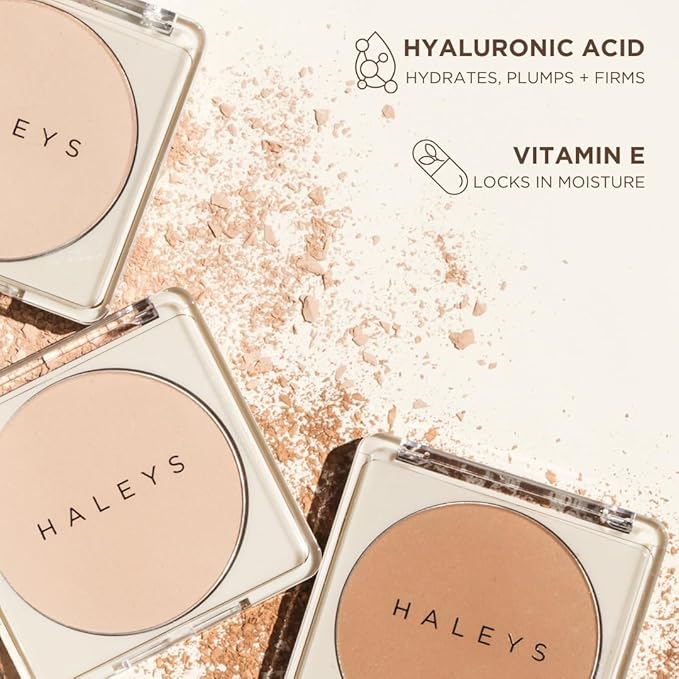 HALEYS Re-cover Pressed Powder Foundation Makeup (3.25) - Buildable Medium-to-Full Coverage, Oil Control & All-Day Comfortable Wear - Versatile Powder That Conceals Imperfections