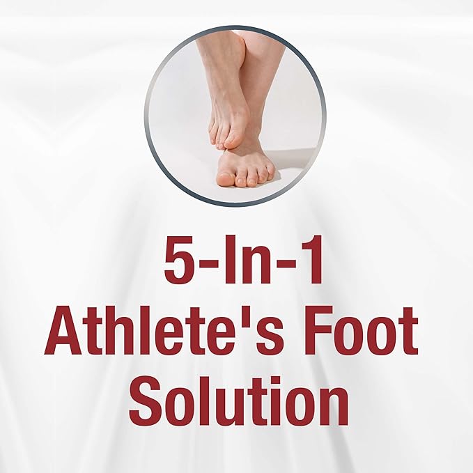 Kerasal 5-In-1 Athlete's Foot Invisible Powder Spray, Athlete's Foot Spray, 2 oz