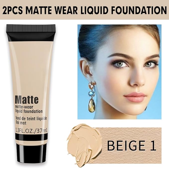1 Pack Liquid Foundation Cream for Face Makeup,Durable