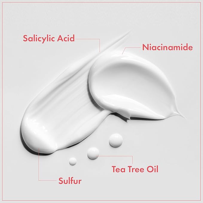 Ovalicin Skin Clear Cream, Skin Soothing, Moisturizing with Niacinamide and Sulfur, Korean Skincare, 50g, 1.76 oz.