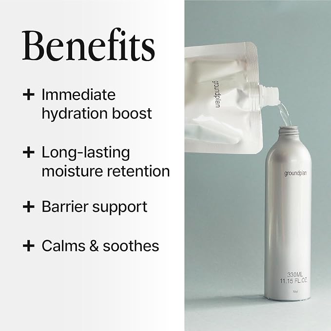 Silver Bottle, Refill - Facial Barrier Mist with 80% Witch Hazel Water, Cica for Skin Barrier Repair, Recovery Mist for Sensitive Skin, Dewy Hydration, Korean Skin Care (15.22 fl oz)